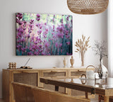 Paul Sinus Wandbild 120x80cm Lavendel Lavendelfeld Wildblumen Blumen Blüten Violett