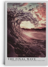 Paul Sinus Leinwandbild 80x120cm The Final Wave – Dramatische Wellenkunst mit stürmischer Brandung, beeindruckender Wasserdynamik