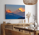 Paul Sinus Wandbild 120x80cm Himalaya Gebirge Schneegipfel Berge Natur Blau
