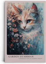 Paul Sinus Leinwandbild 40x60cm Blühende Katze mystisch elegant surreal kunstvolle Wandkunst sanfte Farben harmonisch detailreich faszinierend