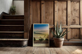 Paul Sinus Kunstdruck 40x60cm Val d'Orcia – Toskana-Panorama in goldenem Licht