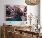 Paul Sinus Wandbild 120x80cm Studlagil Canyon Island Schlucht Felsformation Fluss