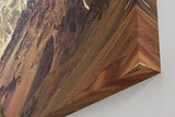 Sinus Art Wandbild 120x80cm Felsige Gebirgsketten mit schneebedeckten Gipfeln in beeindruckender Tiefe