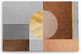 Wandbild 120x80cm Geometrische Kunst Minimal Kunstvoll Brauntöne