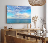 Paul Sinus Wandbild 120x80cm Horizont Meer Himmel Blau Ozean Wolken