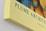 Paul Sinus Wandbild in 40x60cm Plume Architect Farbenprächtiges Papageienportrait in intensiven Tönen