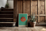 Paul Sinus Kunstdruck 40x60cm Blume Makro Lotus Balance grün rot Centered Blossom