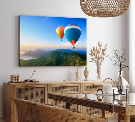 Paul Sinus Wandbild 120x80cm Heißluftballons Berge Irland Natur Himmel Fliegen
