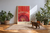 Paul Sinus Kunstdruck 40x60cm Scarlet Bloom – intensive rote Blütenmitte in eindrucksvoller Nahaufnahme