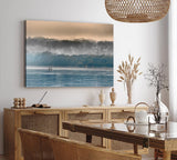 Paul Sinus Wandbild 120x80cm Sangha Fluss Kongo Fischer Natur Bäume Nebel