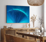 Paul Sinus Wandbild 120x80cm Blaues Bild Kunstvoll Fotokunst