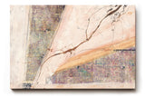 Sinus Art Wandbild 120x80cm Textcollage mit sanftem Verlauf in Beige, Rosa und zarten Lila-Tönen