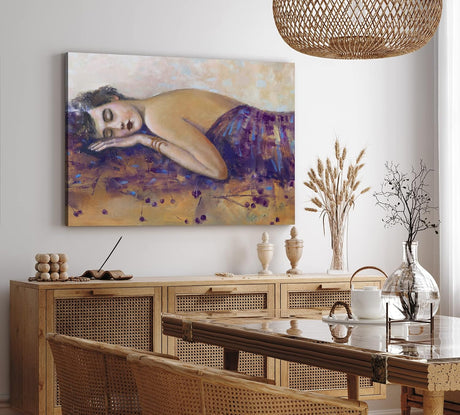 Paul Sinus Wandbild 120x80cm Schöne junge Frau Kunstvoll Liebe Lippen Kirschen