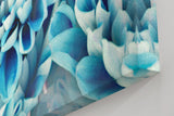 Sinus Art Wandbild 120x80cm Blütenpracht in kühlem Blau – faszinierende Komposition mit beruhigender Ausstrahlung