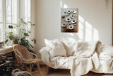 Paul Sinus 60x90cm Wandbild Floral Elegance – Stilvolle Blütenpracht in plastischer Anmutung auf Leinwand Holzrahmen