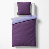 Sinus Art Mikrofaser Bettwäsche 135x200 cm + 80x80 cm – Elegantes Wendedesign in Violett & Lavendel, pflegeleicht & allergikerfreundlich
