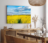 Paul Sinus Wandbild 120x80cm Rapsfeld Raps Landschaft Gelb Himmel Sommer