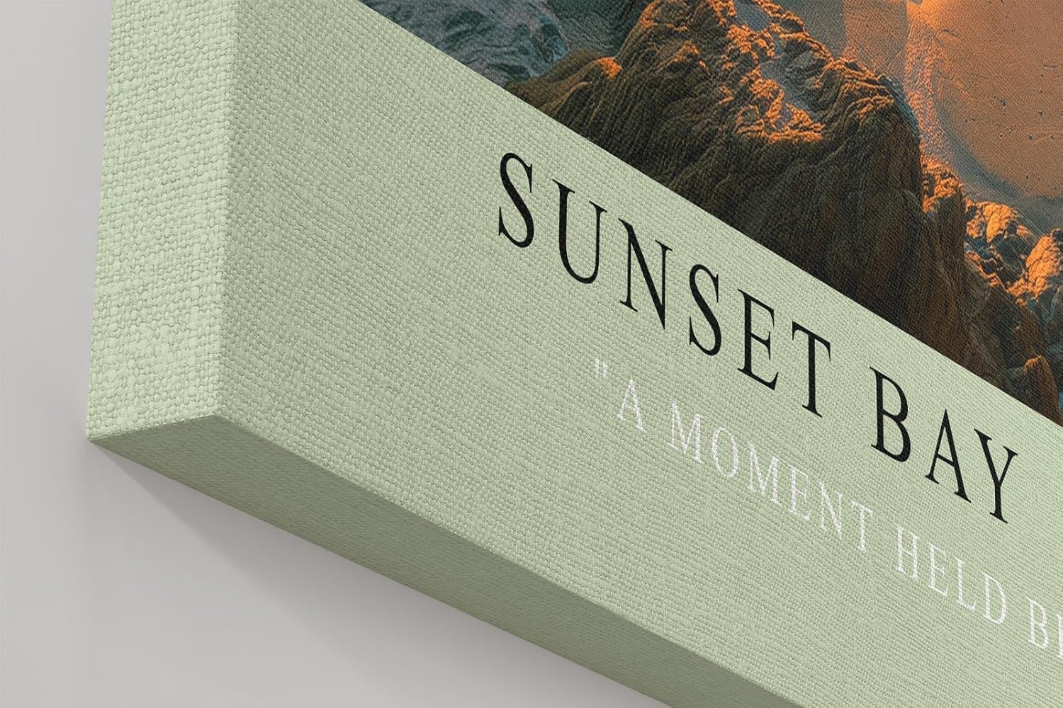 Paul Sinus Wandbild in 40x60cm Sunset Bay mit malerischem Sonnenuntergang und Palmenküste für entspannte Wandgestaltung