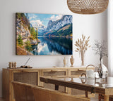 Paul Sinus Wandbild 120x80cm Pragser Wildsee Alpen Italien Bergsee See Berge
