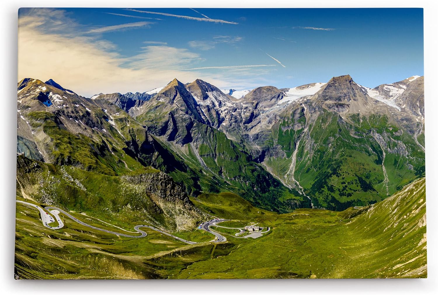Paul Sinus Wandbild 120x80cm Grossglockner Berg in Österreich Alpen Berglandschaft