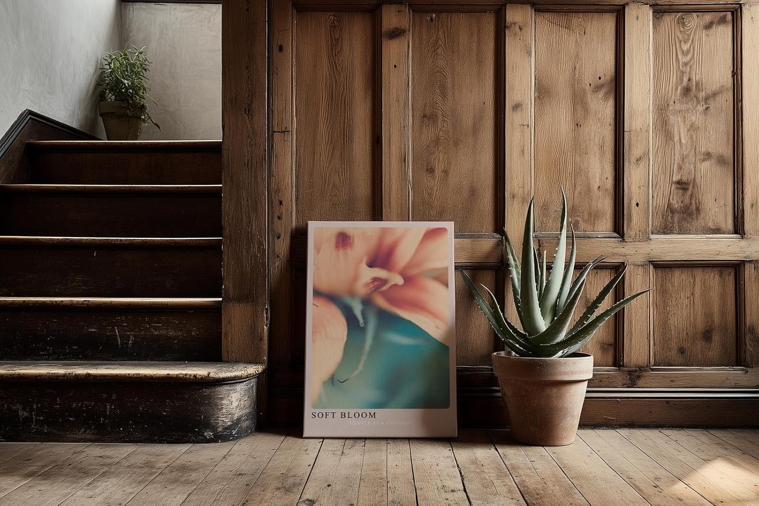 Paul Sinus Kunstdruck 40x60cm Soft Bloom – zarte Blüte in Pastellfarben mit weichem Fokus und verträumter Stimmung