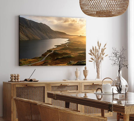 Paul Sinus Wandbild 120x80cm Wast Water See England Sonnenuntergang Berg