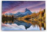 Paul Sinus Wandbild 120x80cm Lago Fed?ra See in Italien Alpen Alpensee Berge
