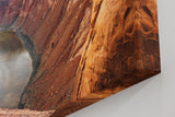 Sinus Art Wandbild 120x80cm Weite Felsformationen und Flussverlauf in harmonischer Farbgebung