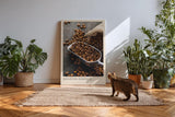 Paul Sinus Kunstdruck 40x60cm geröstete Kaffeebohnen auf Metallkelle in rustikaler Szene – Duftvoller Start in den Tag