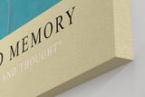 Paul Sinus Kunstdruck 40x60cm Color Field Memory Blau Türkis Fläche Abstrakt Ruhe Horizont