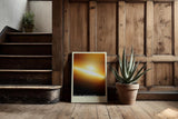 Paul Sinus Kunstdruck 40x60cm Solar Awakening mit leuchtendem Horizont in Gold und Orange