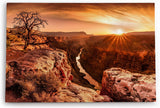 Paul Sinus Wandbild 120x80cm Grand Canyon USA Sonnenuntergang Fluss Baum