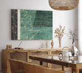 Wandbild 120x80cm Geometrische Kunst Grau Modern Kunstvoll