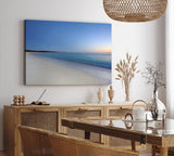 Paul Sinus Wandbild 120x80cm Stille See Meer Ozean Horizont Blau Sonnenuntergang