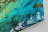 Sinus Art Wandbild 120x80cm Die Äste im Vordergrund und das klare Wasser erzeugen Tiefe und beruhigende Natürlichkeit