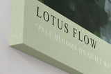 Paul Sinus Wandbild in 40x60cm Lotus Flow Rosa Lotusblüten auf ruhigem Wasser