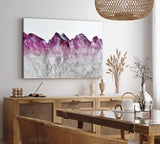 Paul Sinus Wandbild 120x80cm Kristalle Rosa Violett Fotokunst Nahaufnahme Kunstvoll