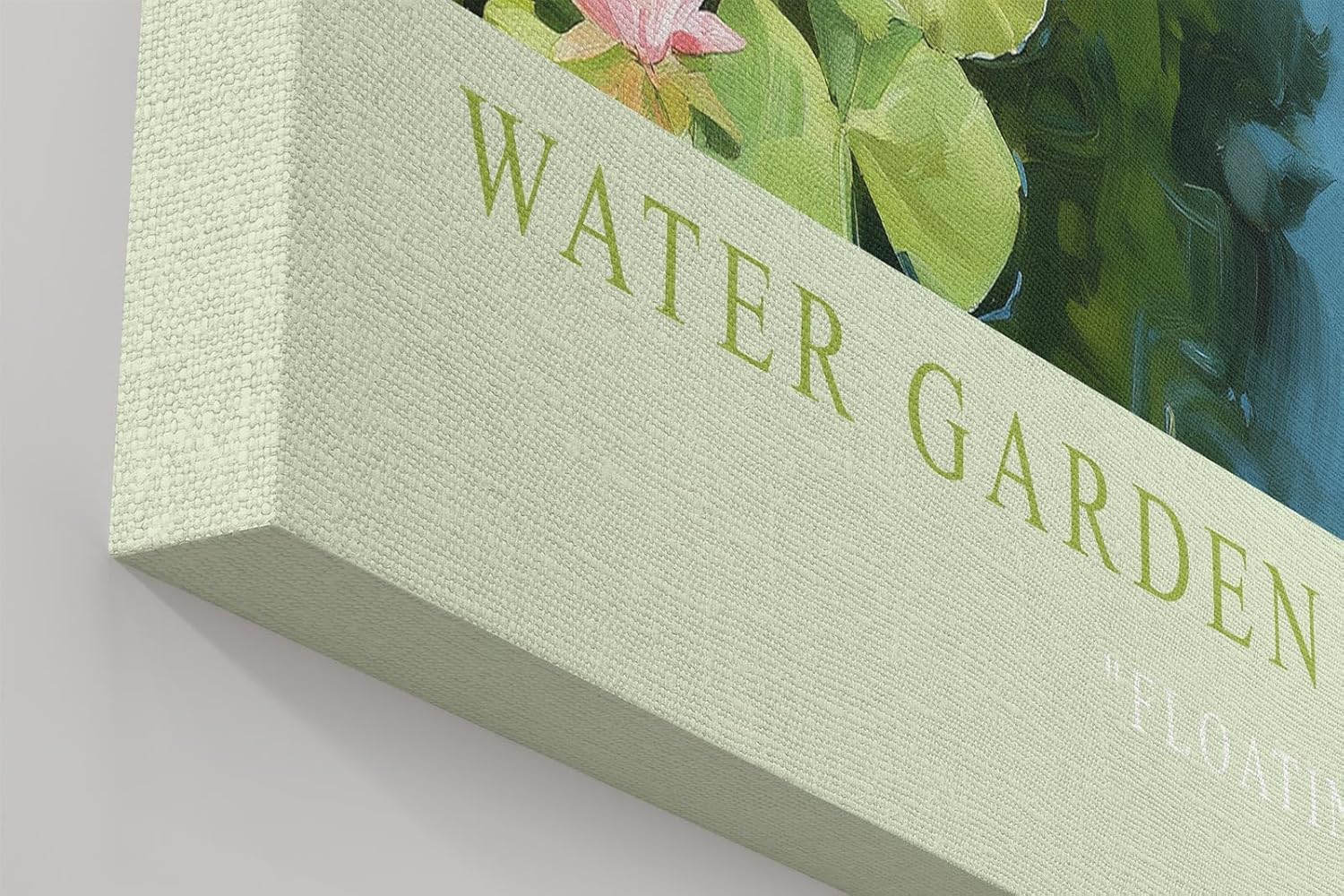 Paul Sinus Wandbild in 40x60cm Water Garden Seerosen und Wasserpflanzen im sonnigen Gartenteich
