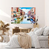 Paul Sinus Wandbild 120x80cm Italien Venedig Boote Altstadt Kanal Sommer