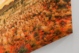 Sinus Art Wandbild 120x80cm Das warme Licht des Sonnenuntergangs verleiht der Szene Tiefe und emotionale Wärme