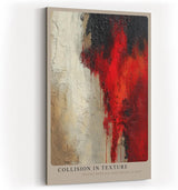 Paul Sinus Wandbild in 40x60cm Collision in Texture – Abstraktes Kunstwerk mit starkem Farbkontrast und strukturreicher Oberfläche