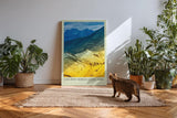 Paul Sinus Kunstdruck 40x60cm Goldene Himalayas in Indien – erhabene Natur zwischen Himmel und Erde in Farbe eingefangen