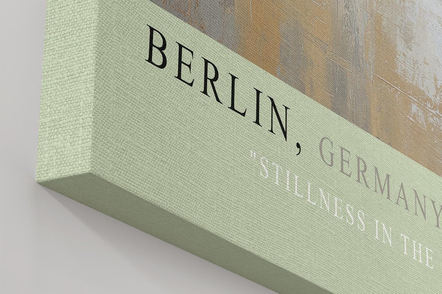 Paul Sinus Wandbild in 40x60cm Berlin Germany Brandenburger Tor in impressionistischem Stil mit Figuren in regennasser Straße
