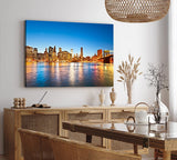 Paul Sinus Wandbild 120x80cm New York Skyline Wolkenkratzer Brooklyn Bridge