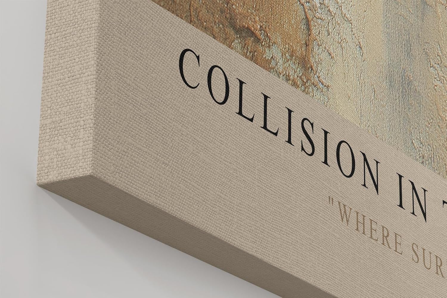 Paul Sinus Wandbild in 40x60cm Collision in Texture – Abstraktes Kunstwerk mit starkem Farbkontrast und strukturreicher Oberfläche