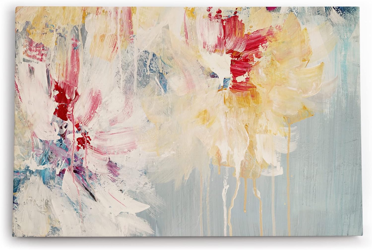 Paul Sinus Wandbild 120x80cm Struktur Farben Farblecken Abstrakt Kunstvoll Modern