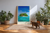Paul Sinus Kunstdruck 40x60cm Andaman Sea Thailand tropische Insel im türkisblauen Meer unter blauem Himmel