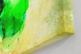 Sinus Art Wandbild 120x80cm Leuchtendes Grün und Türkis schaffen ein Gefühl von Naturverbundenheit und Frische
