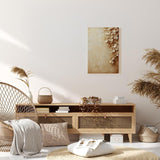 Paul Sinus 60x90cm Wandbild Hängende Blütenpracht in Beige – Stilvolle Natürlichkeit mit floraler Harmonie Blume
