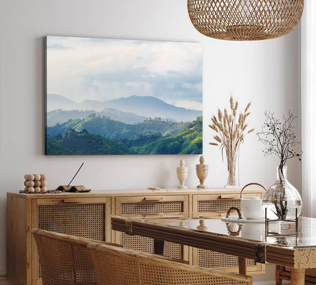 Paul Sinus Wandbild 120x80cm Berglandschaft Thailand Grüne Natur Berge Berghügel